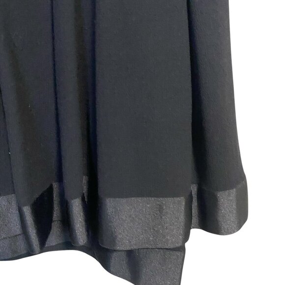 Angelo Tarlazzi - Black Pleated Fit & Flare - 6 - Picture 3 of 6